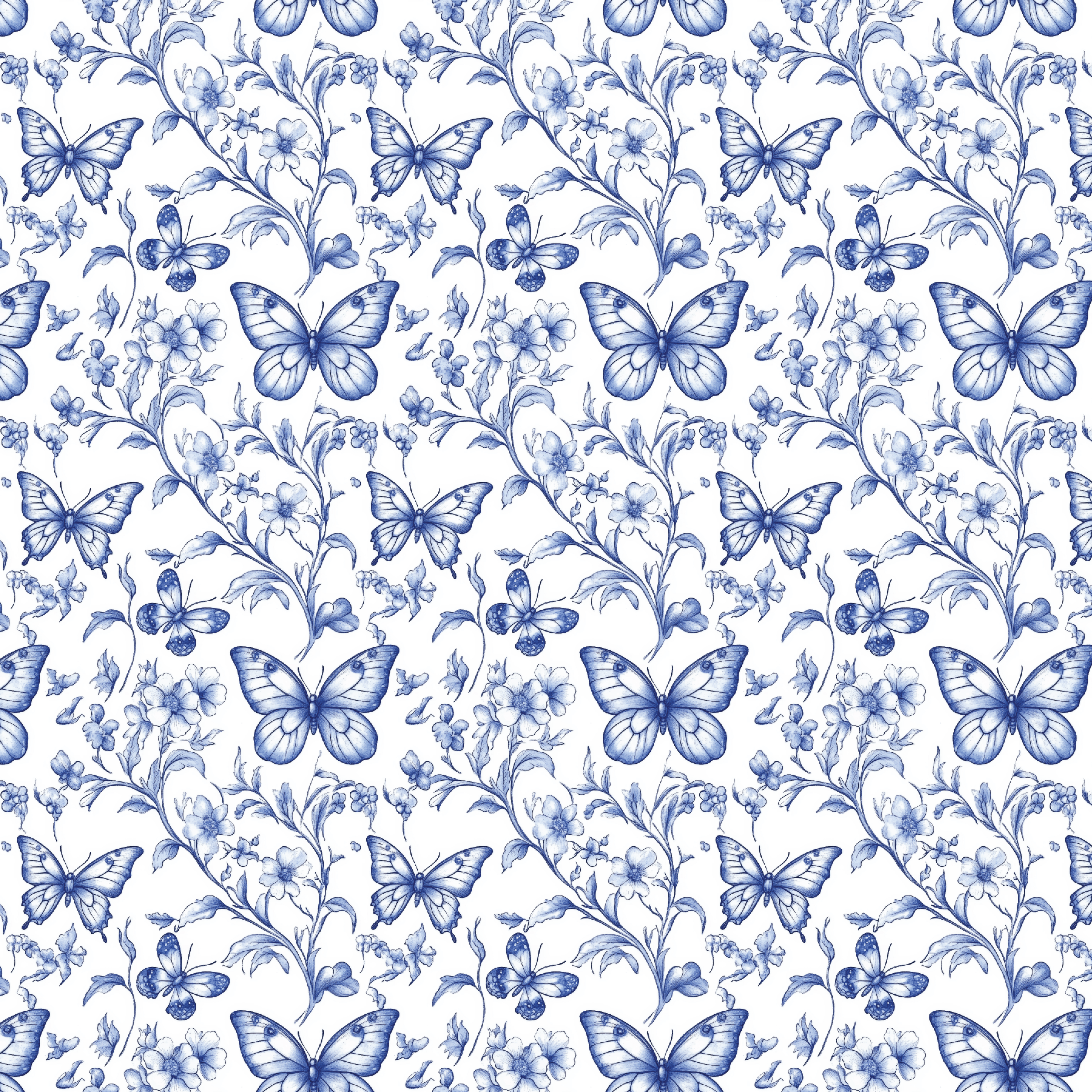 P1167 | Butterfly Chinoiserie Pattern Acrylic Sheets - CMB Pattern Acrylic